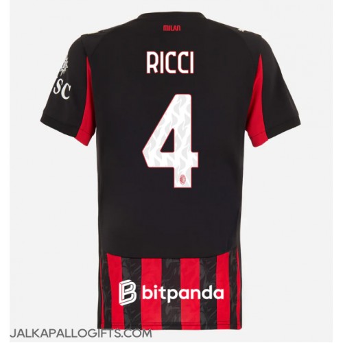 AC Milan Samuele Ricci #4 Kotipaita Naiset 2025-26 Lyhythihainen